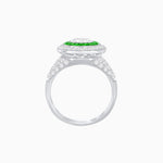 Load image into Gallery viewer, Convertible Ring/Pendant with Accent Double Halo Highlights - Shahin Jewelry
