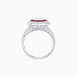 Load image into Gallery viewer, Convertible Ring/Pendant with Accent Double Halo Highlights - Shahin Jewelry
