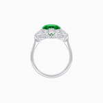 Load image into Gallery viewer, Cushion Cut Center Mounting Ring with Diamond Accents – Fully Customizable - Shahin Jewelry

