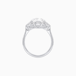 Load image into Gallery viewer, Cushion Cut Center Mounting Ring with Diamond Accents – Fully Customizable - Shahin Jewelry
