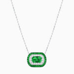 Load image into Gallery viewer, Cushion Cut Center Stone Double Halo Pendant Mounting - Shahin Jewelry