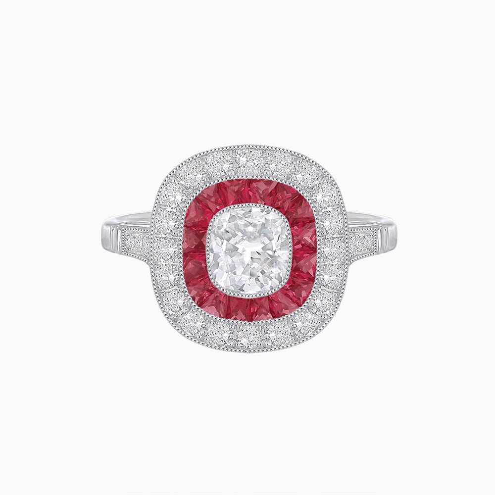 Cushion Cut Diamond Engagement Ring - Shahin Jewelry