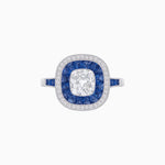 Load image into Gallery viewer, Cushion Cut Diamond Engagement Ring - Shahin Jewelry
