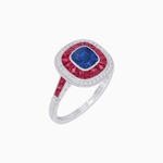 Load image into Gallery viewer, Cushion Cut Gemstone Engagement Ring - Shahin Jewelry
