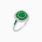 Load image into Gallery viewer, Cushion Cut Gemstone Engagement Ring - Shahin Jewelry