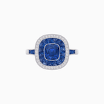 Load image into Gallery viewer, Cushion Cut Gemstone Engagement Ring - Shahin Jewelry