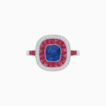 Load image into Gallery viewer, Cushion Cut Gemstone Engagement Ring - Shahin Jewelry