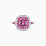 Load image into Gallery viewer, Cushion Cut Stone Engagement Ring with Spinel - Shahin Jewelry
