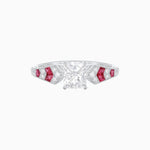 Load image into Gallery viewer, Cushion Shape Arrow Head Shank Ring with Diamond - Shahin Jewelry
