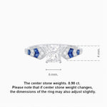 Load image into Gallery viewer, Cushion Shape Arrow Head Shank Ring with Diamond - Shahin Jewelry
