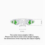 Load image into Gallery viewer, Cushion Shape Arrow Head Shank Ring with Diamond - Shahin Jewelry
