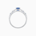 Load image into Gallery viewer, Cushion Shape Arrow Head Shank Ring with Gemstone - Shahin Jewelry