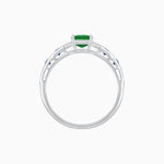 Load image into Gallery viewer, Cushion Shape Arrow Head Shank Ring with Gemstone - Shahin Jewelry