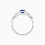 Load image into Gallery viewer, Cushion Shape Arrow Head Shank Ring with Gemstone - Shahin Jewelry