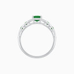 Load image into Gallery viewer, Cushion Shape Arrow Head Shank Ring with Gemstone - Shahin Jewelry