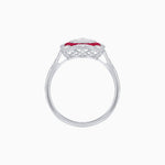 Load image into Gallery viewer, Cushion Shape Art Deco Inspired Diamond Ring in Illusion Setting - Shahin Jewelry
