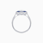 Load image into Gallery viewer, Cushion Shape Art Deco Inspired Ring with Diamond - Shahin Jewelry
