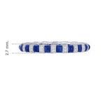 Load image into Gallery viewer, Delightful Sapphire and Diamond Full Eternity Band - Shahin Jewelry
