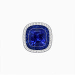 Load image into Gallery viewer, Double Halo Art Deco Style Convertible Ring Pendant with Cushion Cut Center Stone - Shahin Jewelry