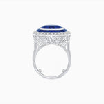 Load image into Gallery viewer, Double Halo Art Deco Style Convertible Ring Pendant with Cushion Cut Center Stone - Shahin Jewelry