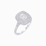 Load image into Gallery viewer, Double Halo Vintage Style Diamond Engagement Ring - Shahin Jewelry
