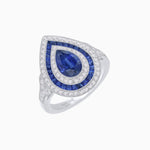 Load image into Gallery viewer, Art Deco Inspired Pear Shape Gemstone Ring