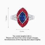 Load image into Gallery viewer, Art Deco Inspired Marquise Diamond Ring
