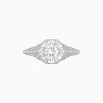Load image into Gallery viewer, Edwardian Inspired Hexagonal Round Center Mounting Ring - Shahin Jewelry