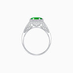 Load image into Gallery viewer, Edwardian Inspired Hexagonal Round Center Mounting Ring - Shahin Jewelry