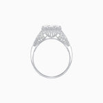 Load image into Gallery viewer, Edwardian Inspired Hexagonal Round Center Mounting Ring - Shahin Jewelry