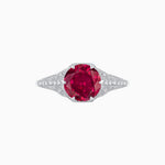 Load image into Gallery viewer, Edwardian Inspired Hexagonal Round Center Mounting Ring - Shahin Jewelry