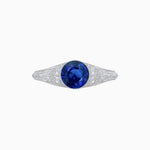 Load image into Gallery viewer, Edwardian Inspired Round Center Filigree Mounting Ring - Shahin Jewelry
