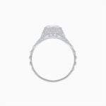 Load image into Gallery viewer, Edwardian Inspired Round Center Filigree Mounting Ring - Shahin Jewelry