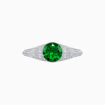 Load image into Gallery viewer, Edwardian Inspired Round Center Filigree Mounting Ring - Shahin Jewelry