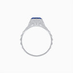 Load image into Gallery viewer, Edwardian Inspired Round Center Filigree Mounting Ring - Shahin Jewelry