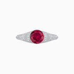 Load image into Gallery viewer, Edwardian Inspired Round Center Filigree Mounting Ring - Shahin Jewelry