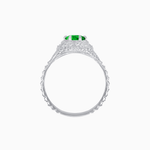 Load image into Gallery viewer, Edwardian Inspired Round Cut Filigree Engagement Ring - Shahin Jewelry