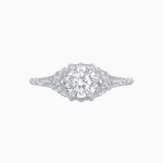 Load image into Gallery viewer, Edwardian Inspired Round Cut Filigree Engagement Ring - Shahin Jewelry