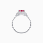 Load image into Gallery viewer, Edwardian Inspired Round Cut Filigree Engagement Ring - Shahin Jewelry