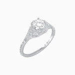 Load image into Gallery viewer, Edwardian Inspired Round Cut Filigree Engagement Ring - Shahin Jewelry