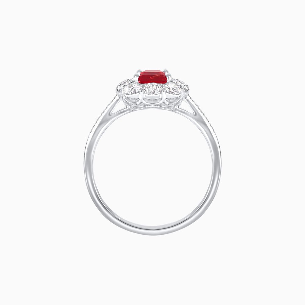 Elegant Asscher Cut Ring with Vintage Flair - Shahin Jewelry