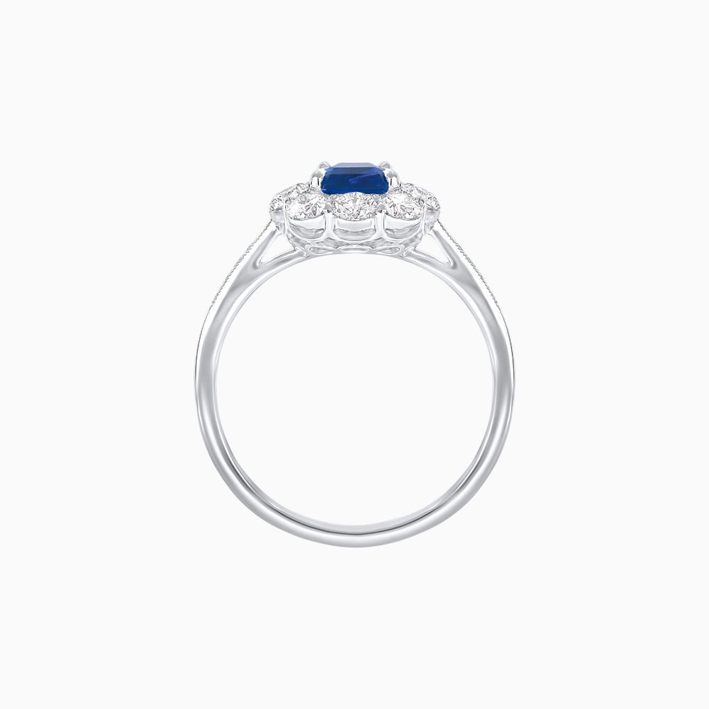 Elegant Asscher Cut Ring with Vintage Flair - Shahin Jewelry