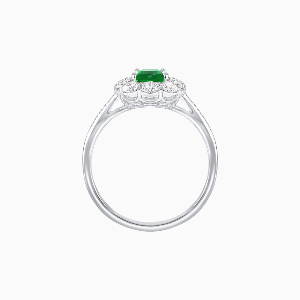 Elegant Asscher Cut Ring with Vintage Flair - Shahin Jewelry