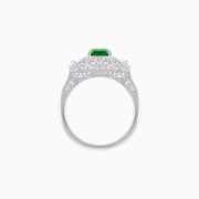 Emerald and Diamond Ring - Shahin Jewelry
