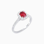 Load image into Gallery viewer, Emerald Cut Center Stone Cluster Ring - Mounting - Shahin Jewelry