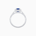 Load image into Gallery viewer, Emerald Cut Center Stone Cluster Ring - Mounting - Shahin Jewelry