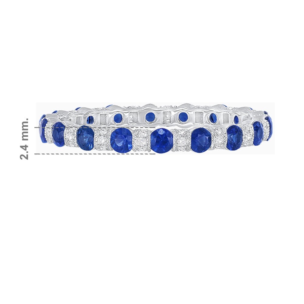 Enchanting Diamond Full Eternity Band - Shahin Jewelry