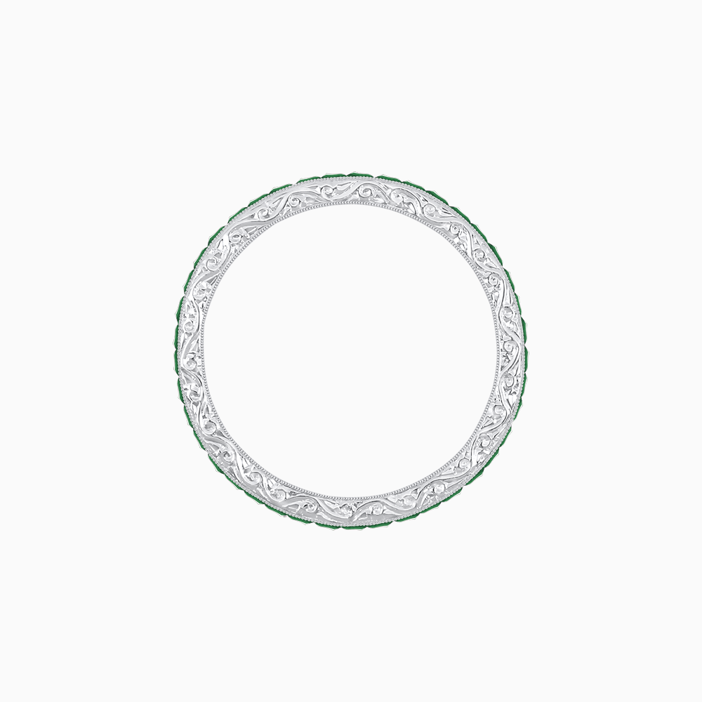 Exquisite Eternity Band with Customizable Gemstones - Shahin Jewelry