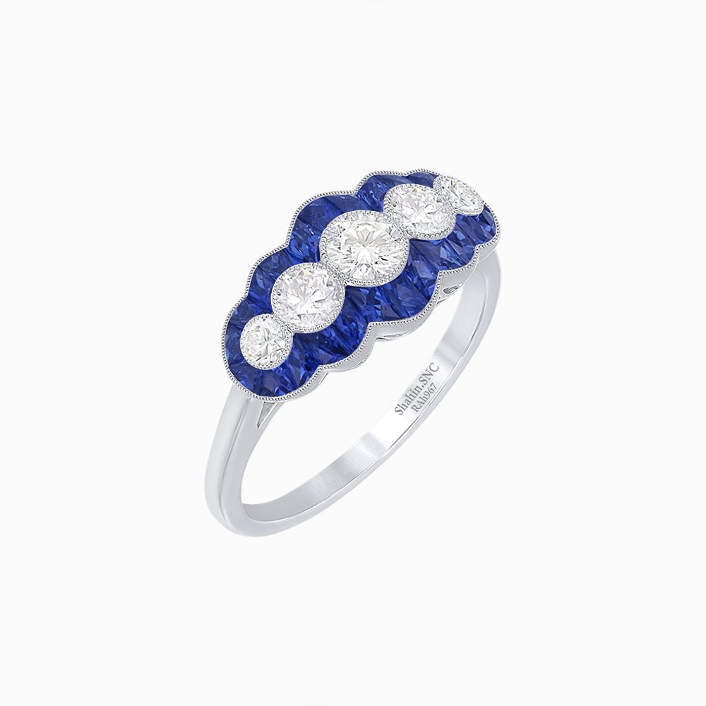 Five Stone Diamond Ring - Shahin Jewelry