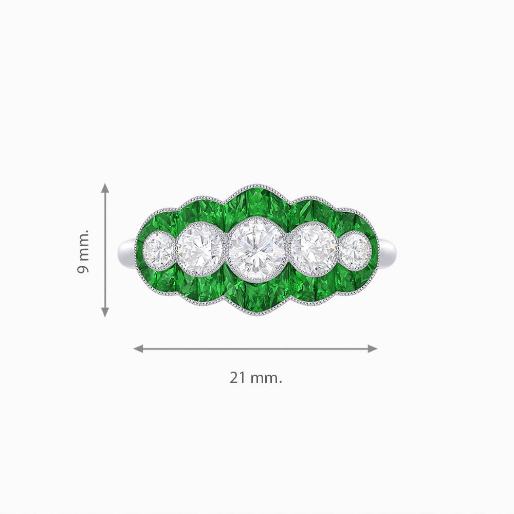 Five Stone Diamond Ring - Shahin Jewelry
